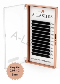 Umělé řasy Easy Fan 0,07 C 9 mm